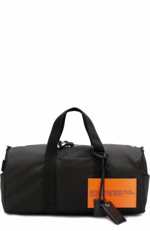 Текстильная дорожная сумка с плечевым ремнем CALVIN KLEIN 205W39NYC. Цвет: черный