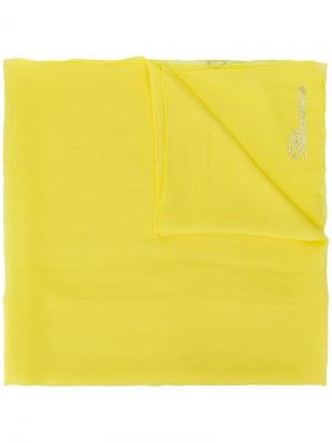 Полупрозрачный платок Blumarine. Цвет: желтый