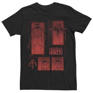 Мужская футболка красного цвета со вставками «Звездные войны: Книга Бобы Фетта» Licensed Character