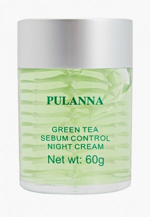 Крем для лица Pulanna Sebum Control Night Cream, 60г. Цвет: зеленый