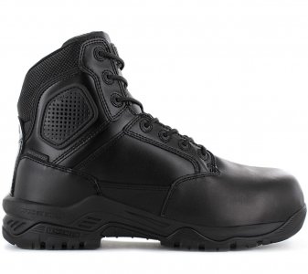 Strike Force 6.0 Leather S3 Ботинки - Молния сбоку Водонепроницаемые Мужские защитные Защитная обувь Кожа Черный M801550-021 ORIGINAL MAGNUM