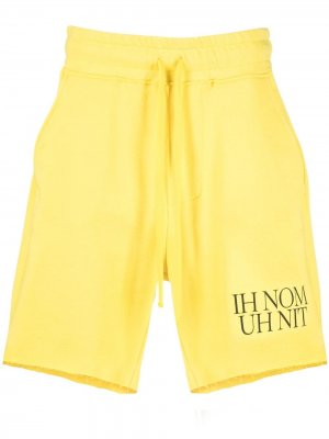 Спортивные шорты с логотипом Ih Nom Uh Nit. Цвет: желтый