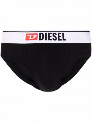 Трусы-брифы с логотипом Diesel. Цвет: черный