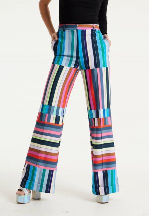 Широкие брюки с принтом Color Bar, мультиколор House of Holland