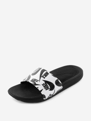 Шлепанцы детские Kawa Slide SE JDI, Черный, размер 31 Nike. Цвет: черный