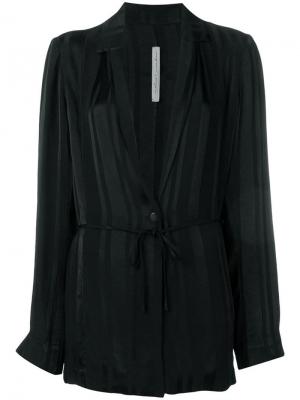 Удлиненный пиджак с поясом Raquel Allegra. Цвет: черный