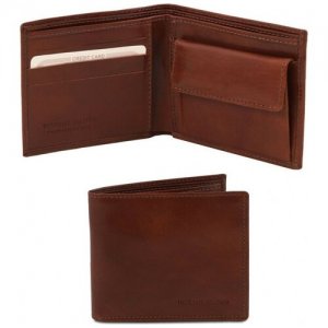 Кожаный бумажник TL140761 Коричневый Tuscany Leather