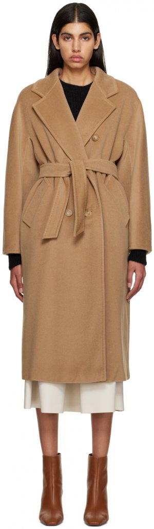 Серо-коричневое пальто Madame Max Mara
