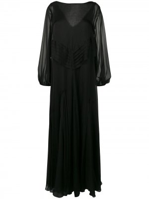 Платье с длинными рукавами Irina Schrotter. Цвет: черный