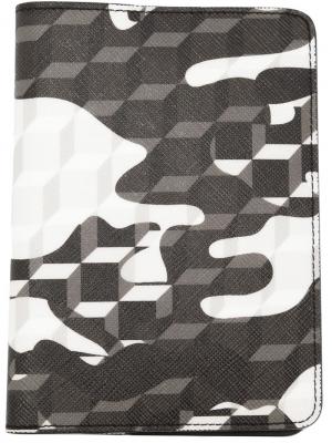 Обложка для паспорта Camouflage Cube Pierre Hardy. Цвет: серый