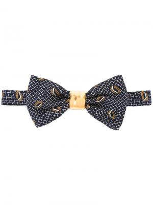 Жаккардовый галстук-бабочка Cor Sine Labe Doli. Цвет: синий