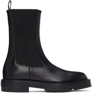 Черные кожаные ботинки челси Givenchy