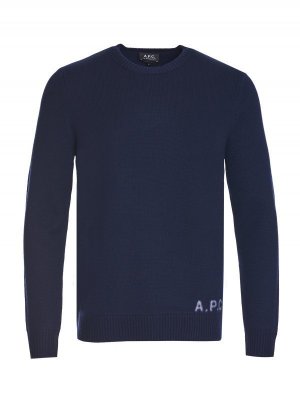 Пуловер A.P.C.. Цвет: темно-синий