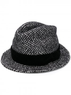 Шляпа-трилби с узором в елочку Dolce & Gabbana