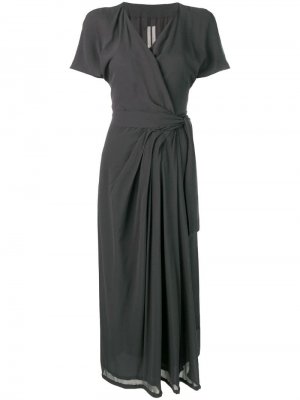 Платье Limo с короткими рукавами Rick Owens. Цвет: синий
