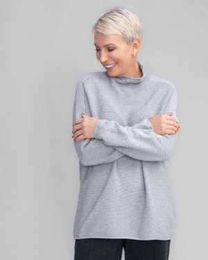 Пуловер, р. 50, цвет серый меланж Monari. Цвет: серый меланж