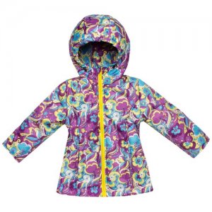 Куртка утепленная для девочки Arctic kids 70-014, осень/весна до -10 -12, размер 56(рост 98-104 см) цвет сирень Bay. Цвет: фиолетовый