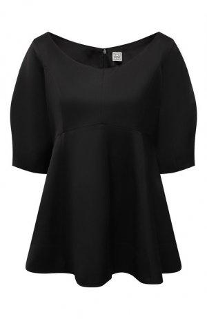 Блузка из вискозы Totême. Цвет: чёрный