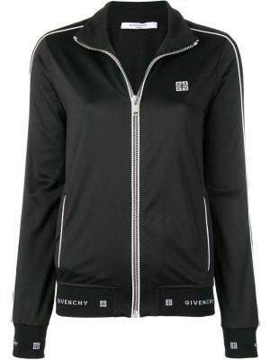 Спортивная куртка с логотипом Givenchy. Цвет: черный