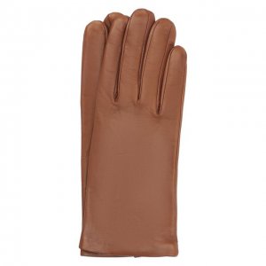 Кожаные перчатки Dries Van Noten. Цвет: коричневый