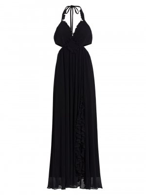 Макси-платье Talitha с вырезами , черный LoveShackFancy