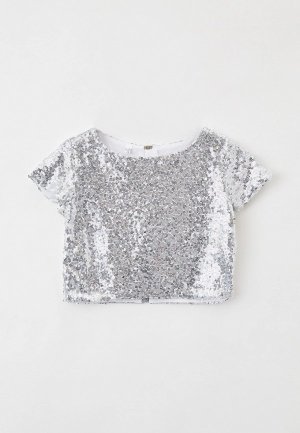 Блуза Tforma. Цвет: серебряный