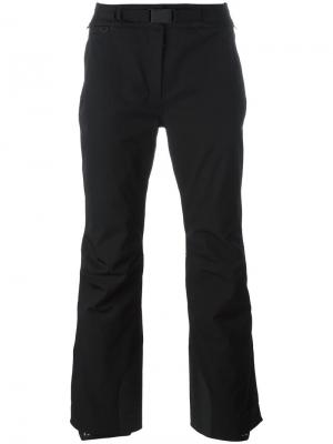 Расклешенные брюки с поясом Moncler Grenoble. Цвет: чёрный