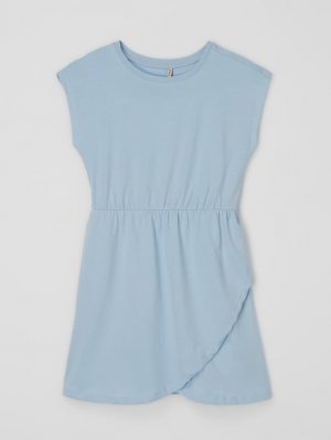 Трикотажное платье с запахом, модель «Май» Only, синий ONLY