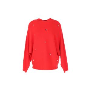 Пуловер с круглым вырезом из тонкого трикотажа RENE DERHY. Цвет: красный