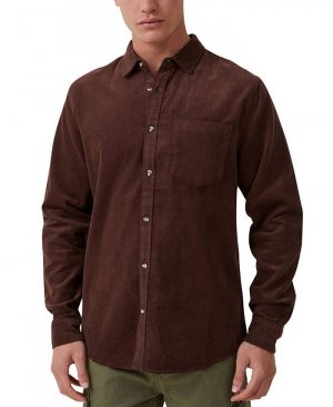 Мужская рубашка с длинным рукавом Portland COTTON ON, коричневый On