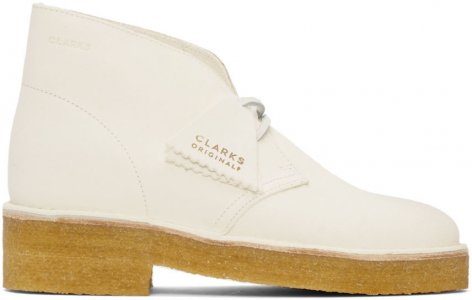 Белые замшевые ботинки дезерты 221 Clarks Originals