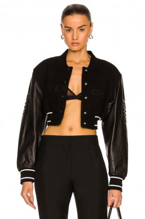 Куртка Cropped Varsity, цвет Black & White Givenchy