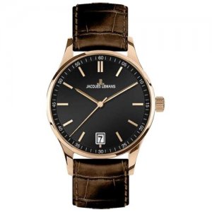 Наручные часы JACQUES LEMANS Classic, коричневый, мультиколор. Цвет: коричневый