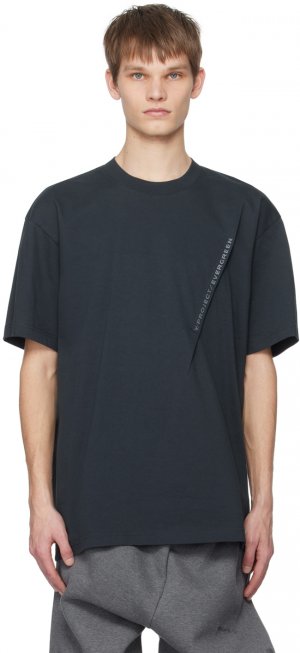 Черная футболка с защипами , цвет Evergreen vintage black Y/Project