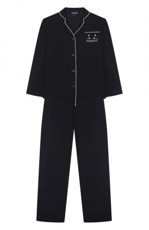 Хлопковая пижама NATAYAKIM. Цвет: чёрный
