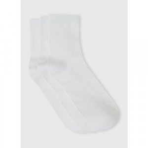 Носки OSTIN, 3 пары, размер 39-41, белый O'STIN. Цвет: белый