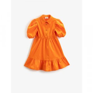 Платье , размер 5-6 лет, оранжевый KOTON. Цвет: оранжевый