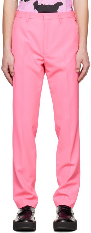 Розовые укороченные брюки Dries Van Noten