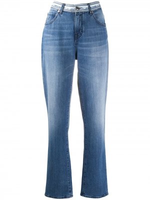 Прямые джинсы Karen с логотипом на поясе Jacob Cohen. Цвет: синий