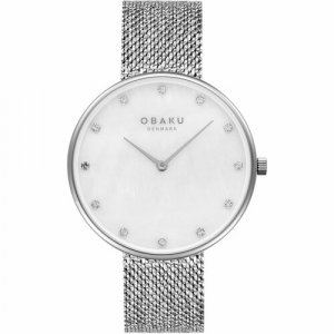 Наручные часы OBAKU V288LXCWHC, серебряный, белый. Цвет: белый