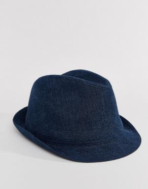 Фетровая шляпа Esprit. Цвет: темно-синий