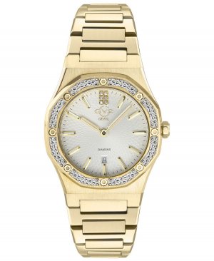 Женские часы GV2 Palmanova со швейцарским кварцевым браслетом с ионным покрытием золотистого цвета, 33 мм , золотой Gevril