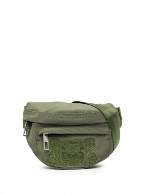 Поясная сумка с вышивкой Tiger Kenzo. Цвет: зеленый