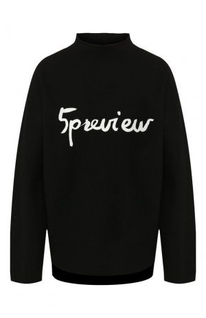 Шерстяной пуловер 5PREVIEW. Цвет: черный