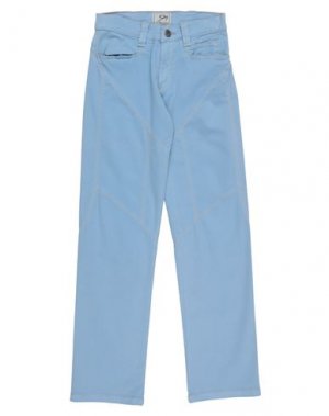 Джинсовые брюки 9.2 BY CARLO CHIONNA. Цвет: небесно-голубой