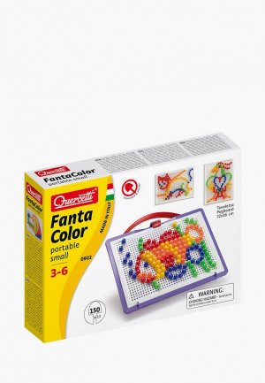 Набор игровой Quercetti Мозайка Fantacolor Portable, 150 элементов. Цвет: разноцветный