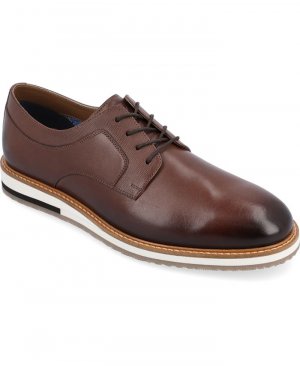 Мужские туфли дерби Glover широкой ширины Tru Comfort из пенопласта на шнуровке с круглым носком , цвет Brown Thomas & Vine