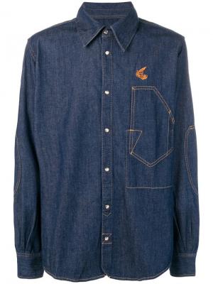 Джинсовая рубашка свободного кроя Vivienne Westwood Anglomania. Цвет: синий