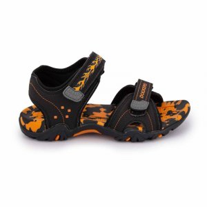 Черные оранжевые сандалии, размер 36–41 Женщина DOCKERS BY GERLI