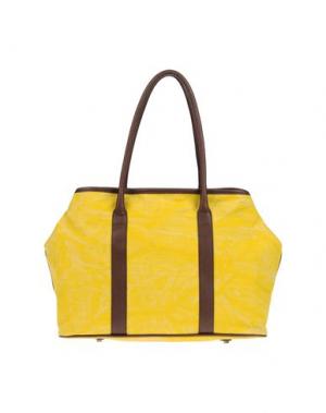 Большая сумка из текстиля ALCHIMIA. Цвет: желтый